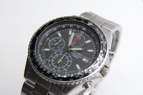 【 N MINT 】 Seiko Flightmaster 7T92-0CF0 Chronograph Quartz Watch from JAPAN